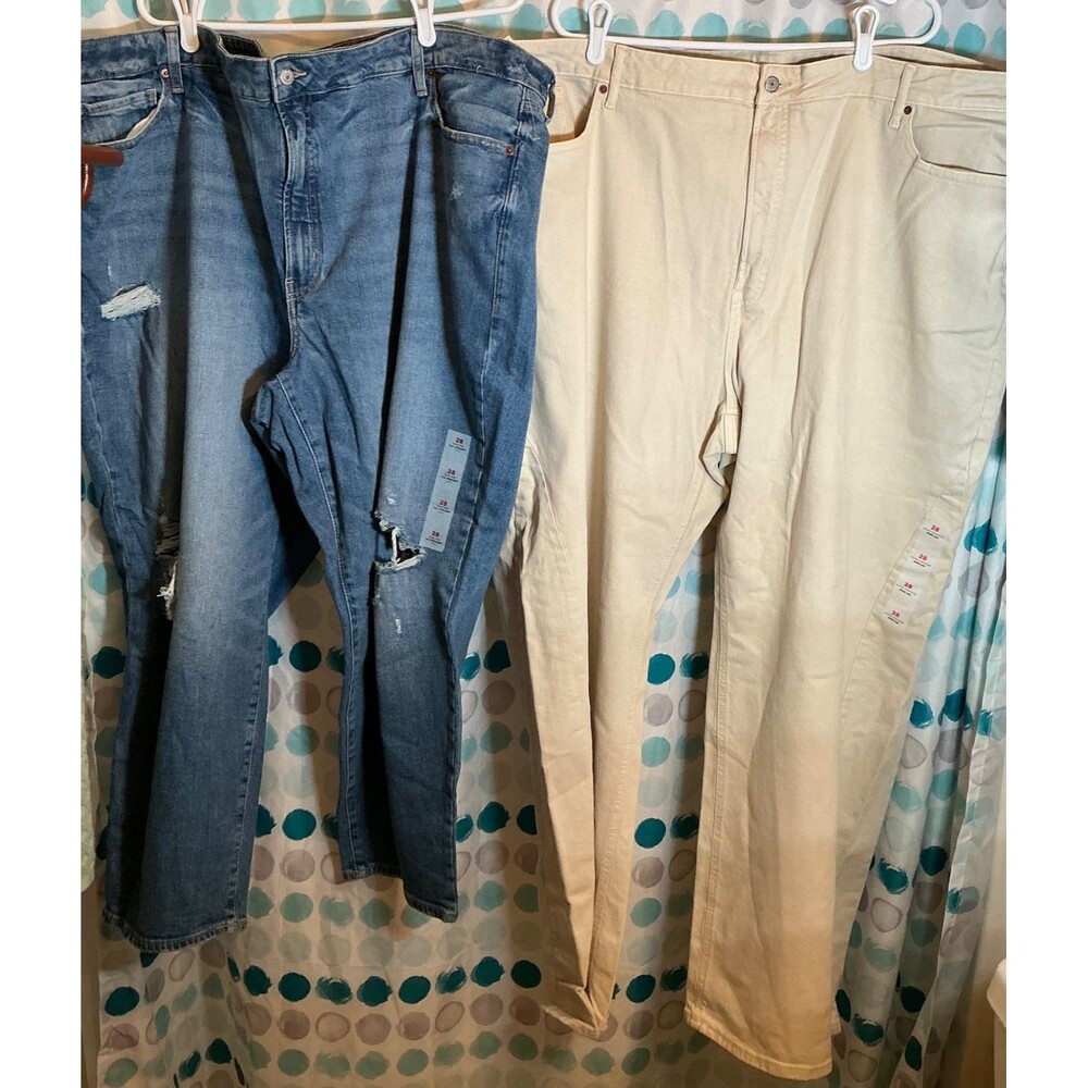 Old Navy Women Plus Size New Jeans Lot Black Blue Size 28 Shorts Capri